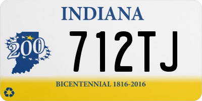 IN license plate 712TJ