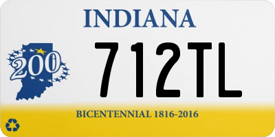 IN license plate 712TL