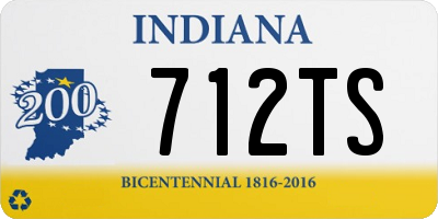 IN license plate 712TS