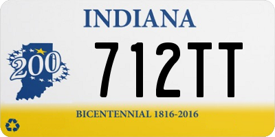 IN license plate 712TT