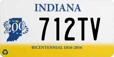 IN license plate 712TV