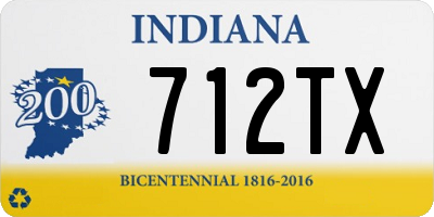 IN license plate 712TX