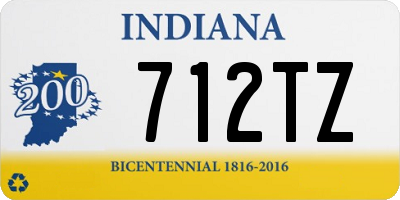 IN license plate 712TZ