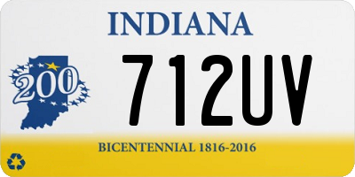 IN license plate 712UV
