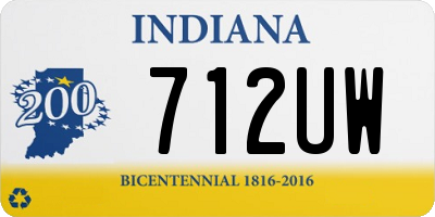 IN license plate 712UW