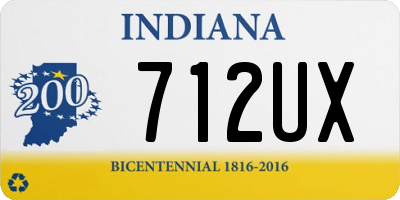 IN license plate 712UX