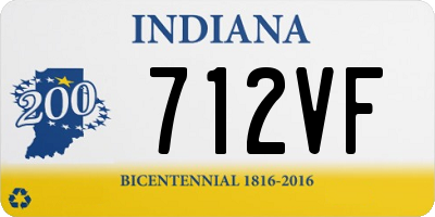 IN license plate 712VF
