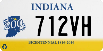 IN license plate 712VH