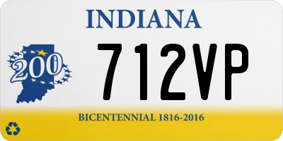 IN license plate 712VP