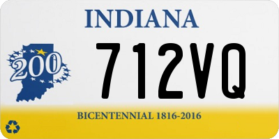 IN license plate 712VQ