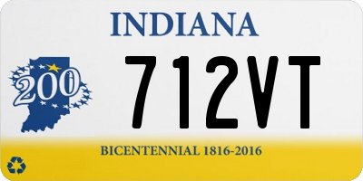 IN license plate 712VT