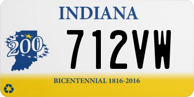 IN license plate 712VW