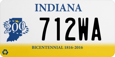 IN license plate 712WA