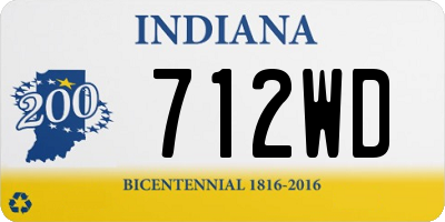 IN license plate 712WD