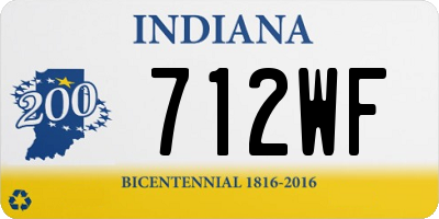 IN license plate 712WF