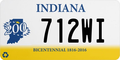 IN license plate 712WI
