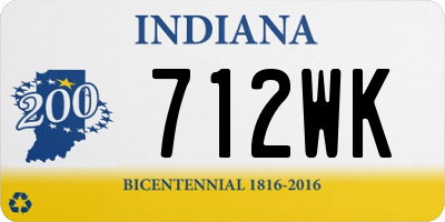 IN license plate 712WK
