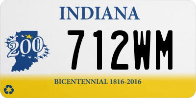 IN license plate 712WM
