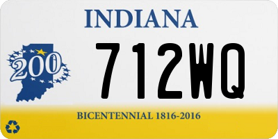 IN license plate 712WQ