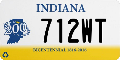 IN license plate 712WT