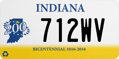 IN license plate 712WV