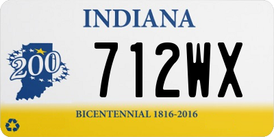 IN license plate 712WX