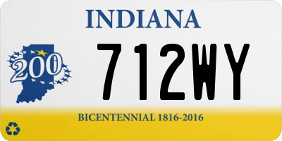 IN license plate 712WY