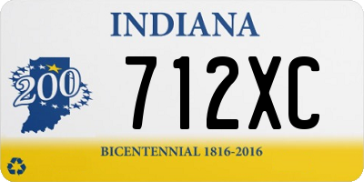 IN license plate 712XC