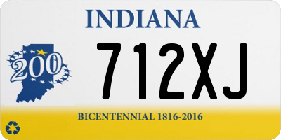 IN license plate 712XJ