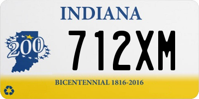 IN license plate 712XM