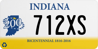 IN license plate 712XS