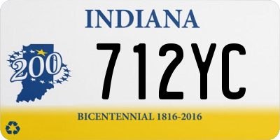 IN license plate 712YC