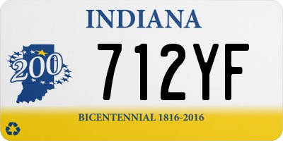 IN license plate 712YF