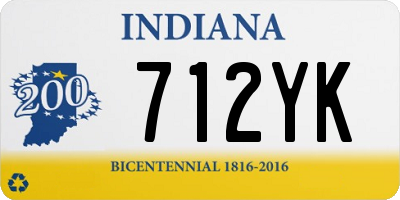 IN license plate 712YK