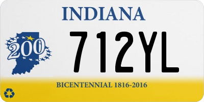 IN license plate 712YL