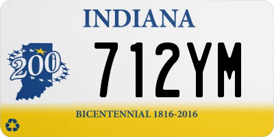 IN license plate 712YM