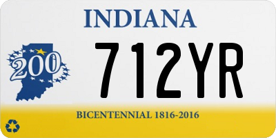 IN license plate 712YR