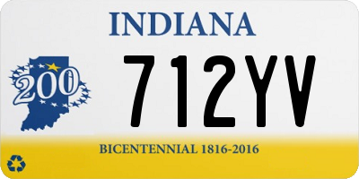 IN license plate 712YV