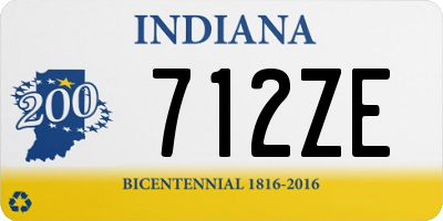 IN license plate 712ZE