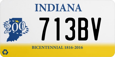 IN license plate 713BV