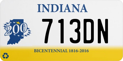 IN license plate 713DN