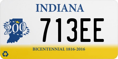 IN license plate 713EE