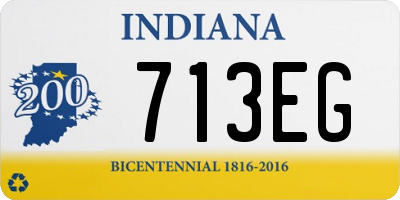 IN license plate 713EG