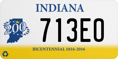 IN license plate 713EO