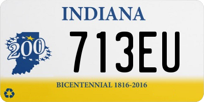 IN license plate 713EU