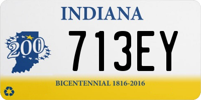 IN license plate 713EY