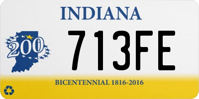 IN license plate 713FE