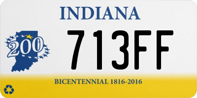 IN license plate 713FF