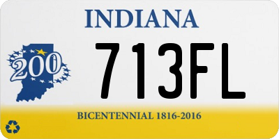 IN license plate 713FL