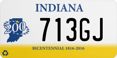 IN license plate 713GJ